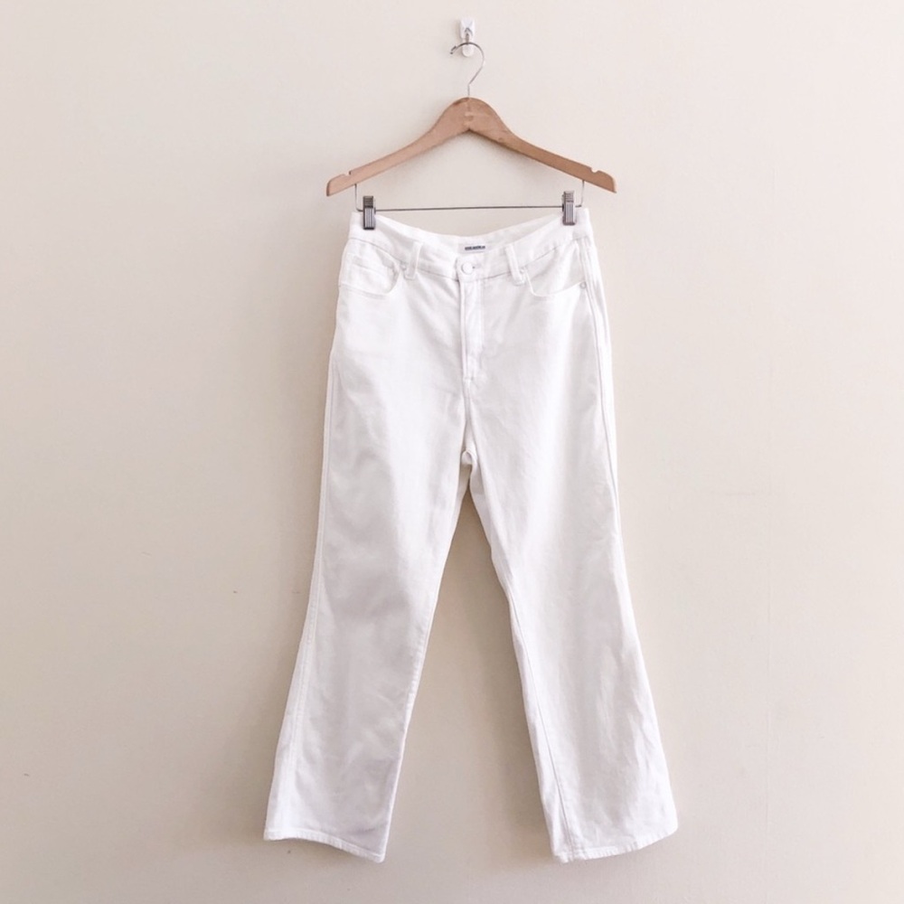 Good American Good Curve White Jeans
